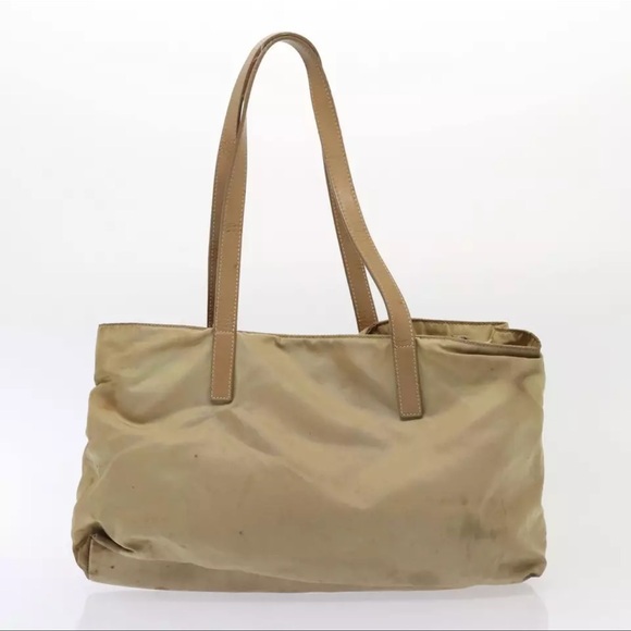 Use tan cream vintage nylon Prada bag - Picture 2 of 11